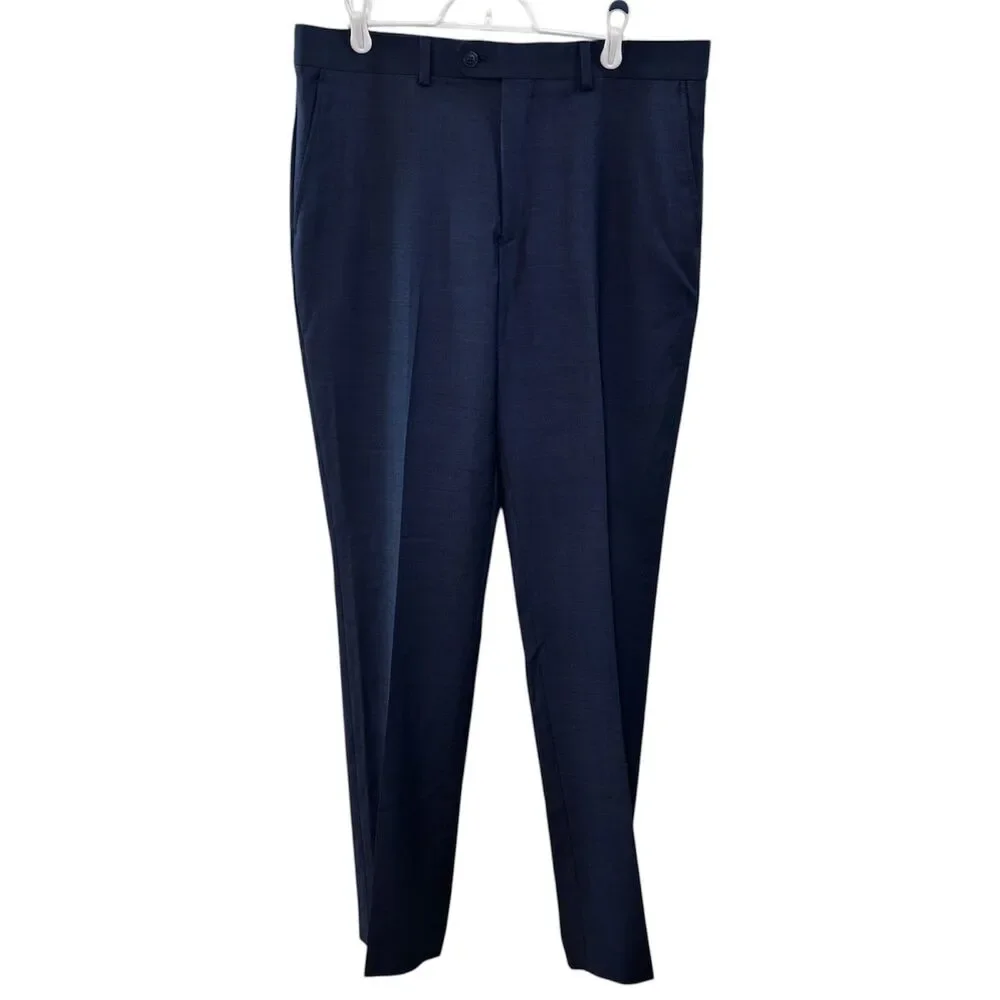 Original Penguin By Munsingwear Flat Front Dress Pant Blue Size 34Wx32L